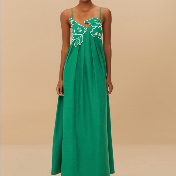 FARM Rio Dresses & Skirts - Farm Rio Green Fish Top Dress